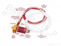 Hotend CR10 kit with heater cartridge aluminum 1.75mm 12V/40W